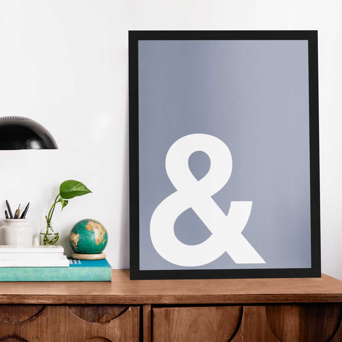 Ampersand And Symbol Print In Frame