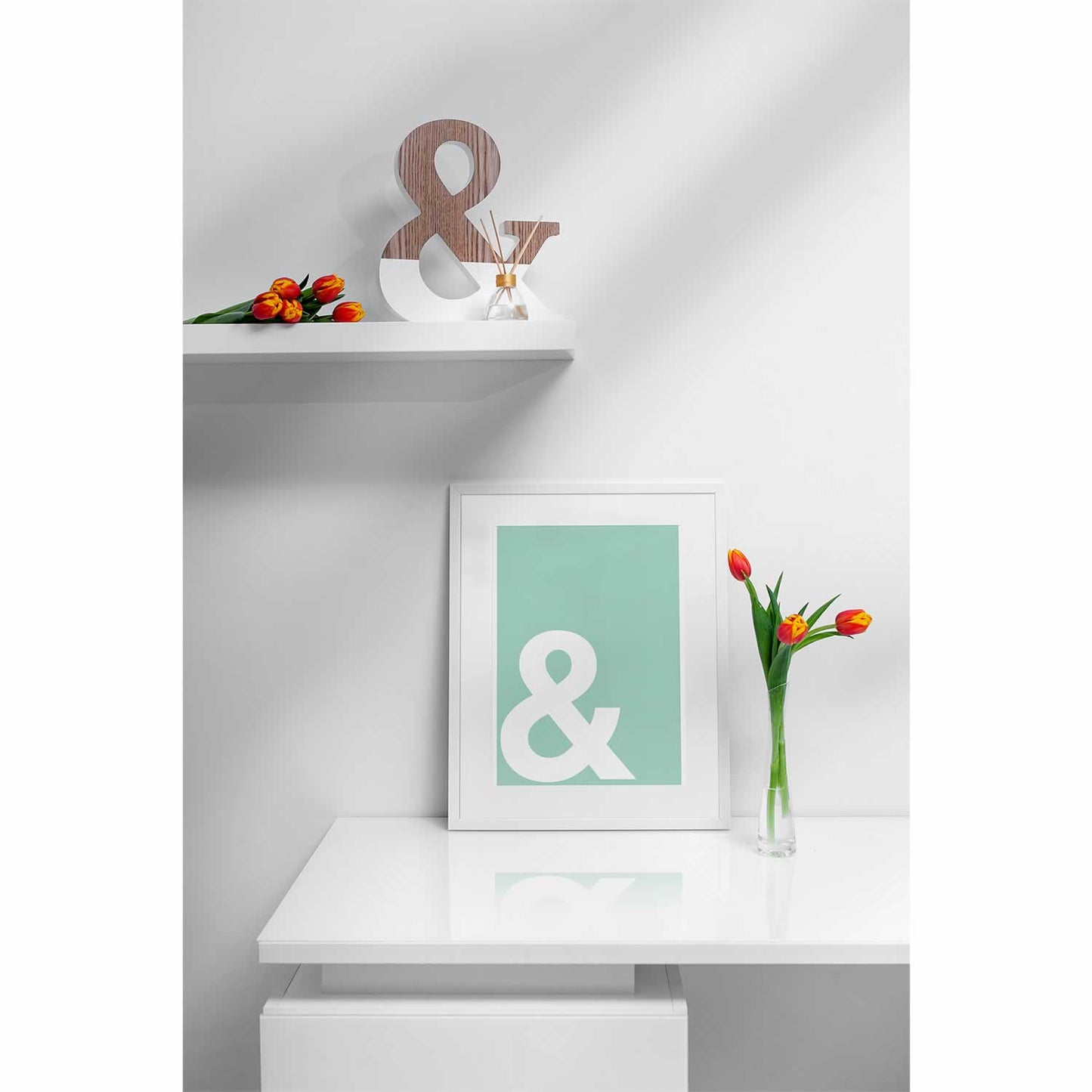 Ampersand And Symbol Art Print In Frame