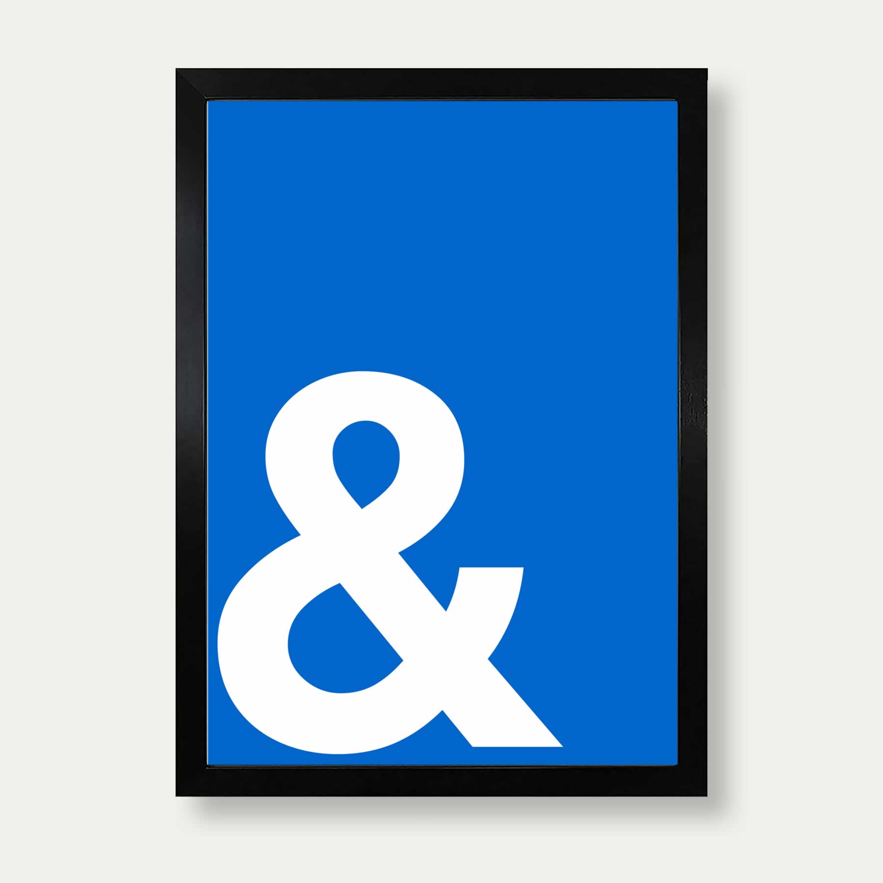 Ampersand Print In Blue