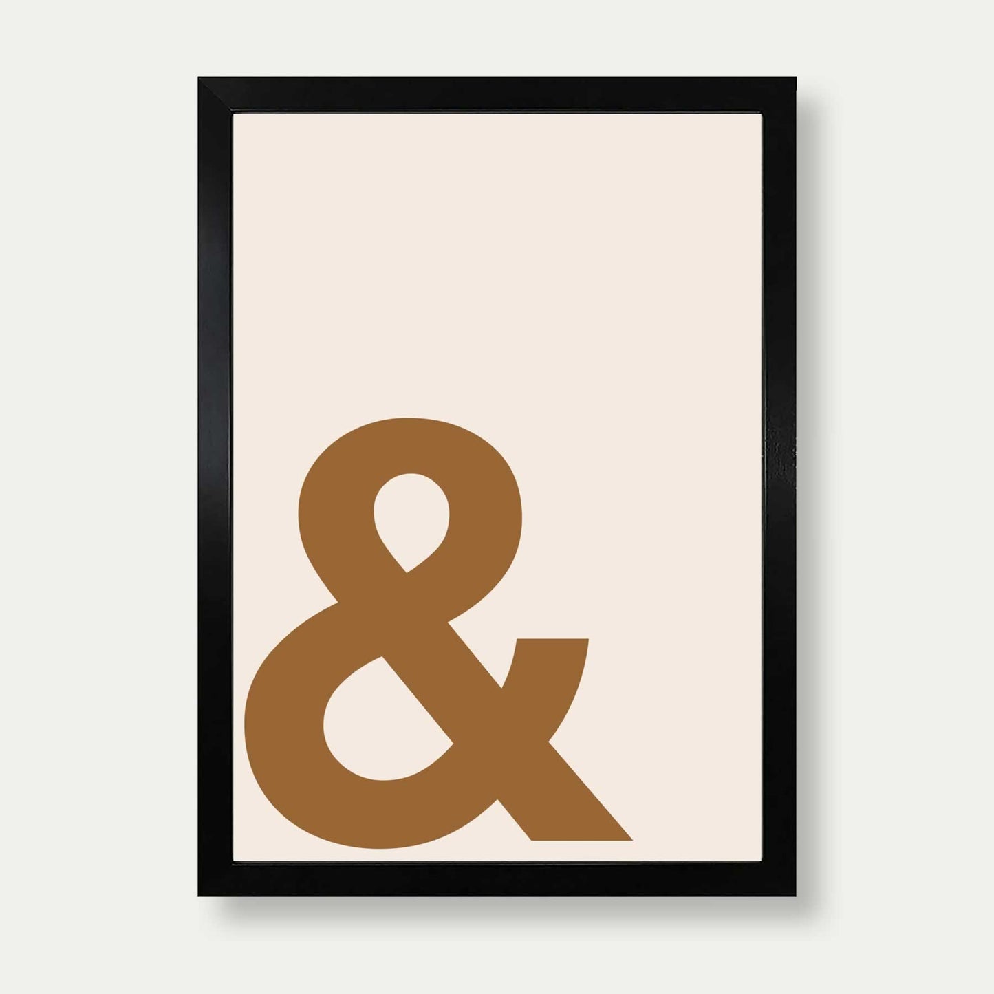 Ampersand Print In Mocha