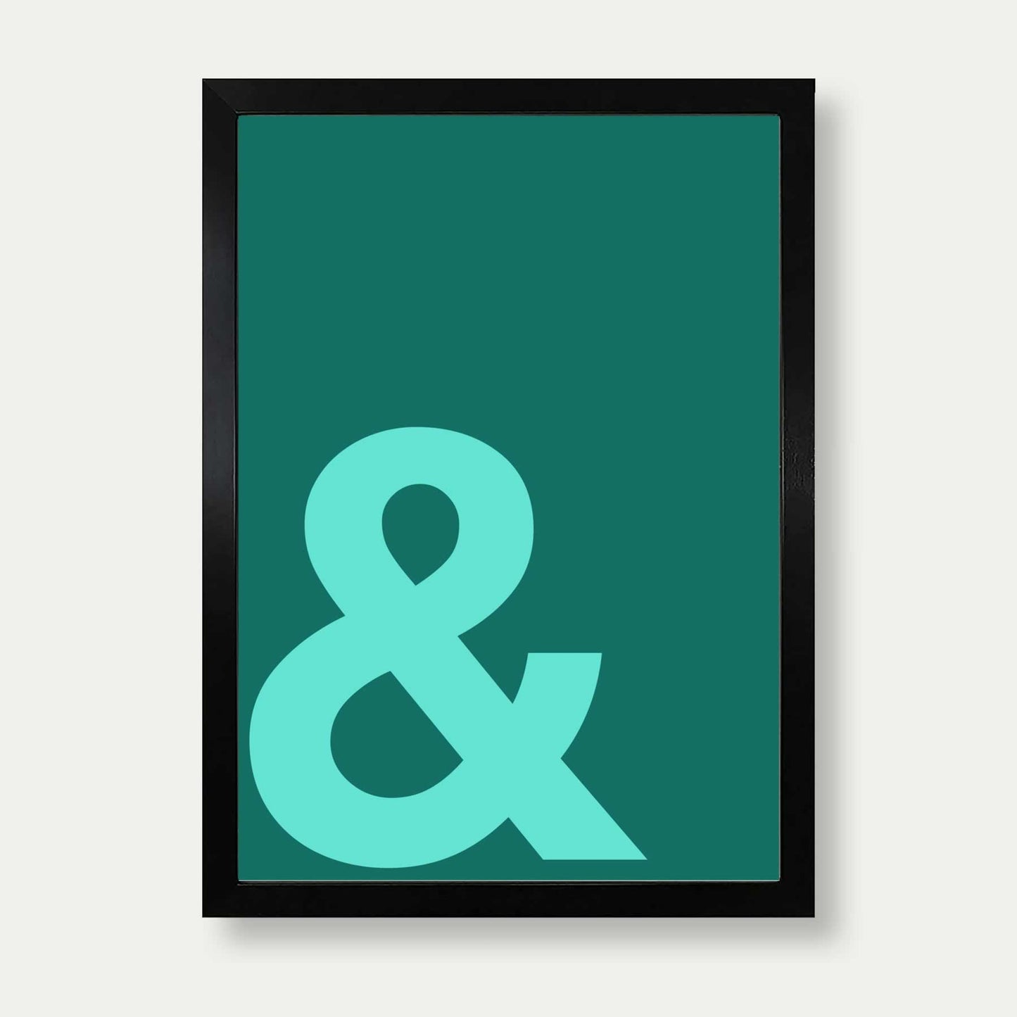 Ampersand Print In Green