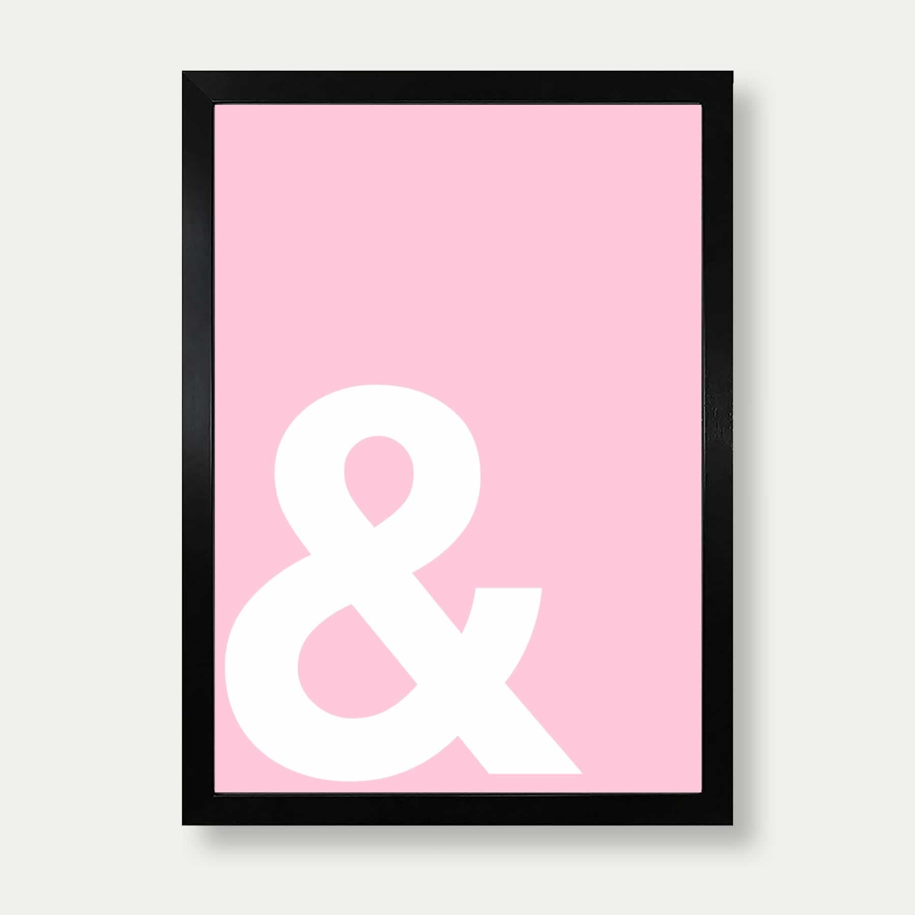 Ampersand Print In Pink