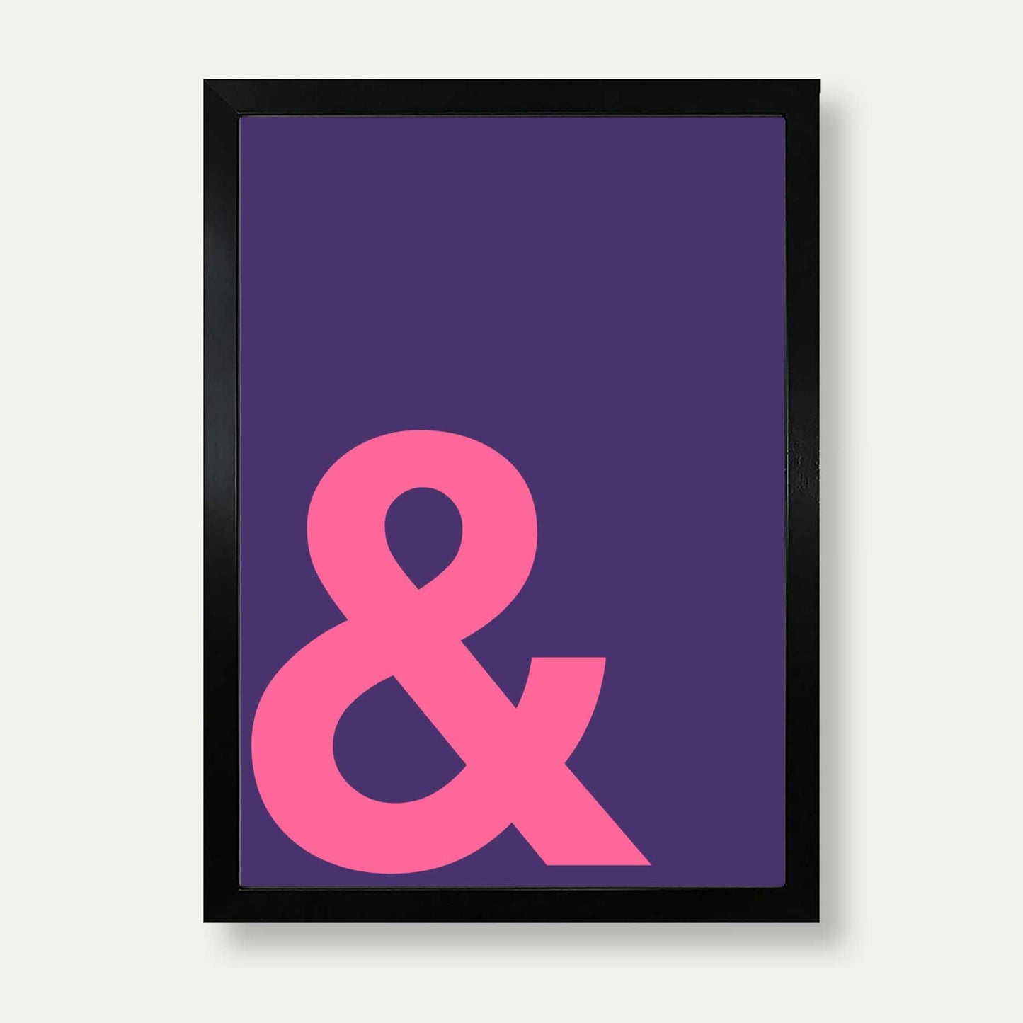 Ampersand Print In Purple