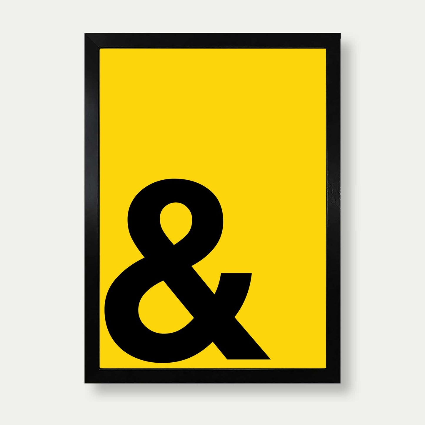 Ampersand Print In Yellow