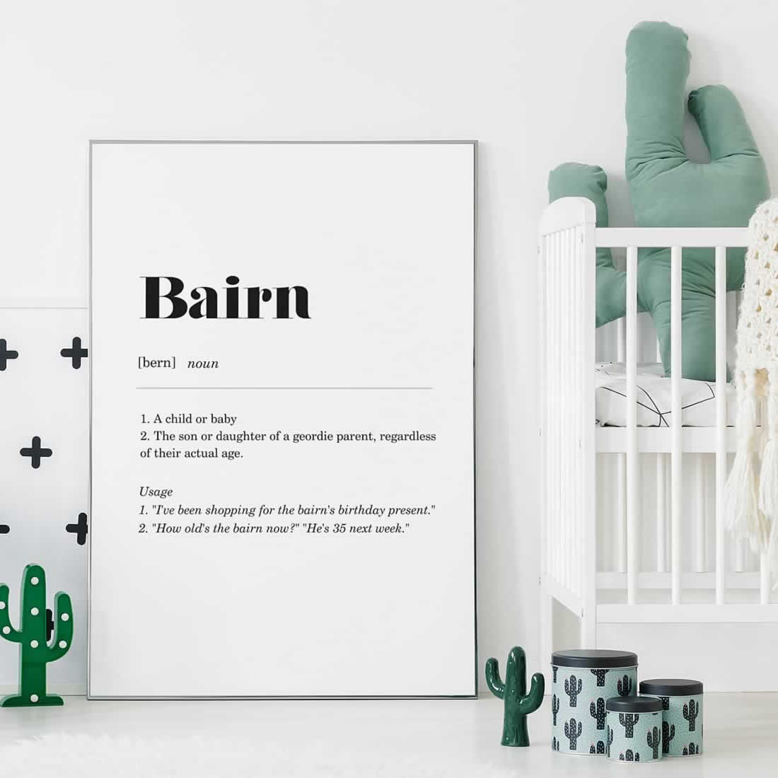 Bairn Geordie Print For Baby Room