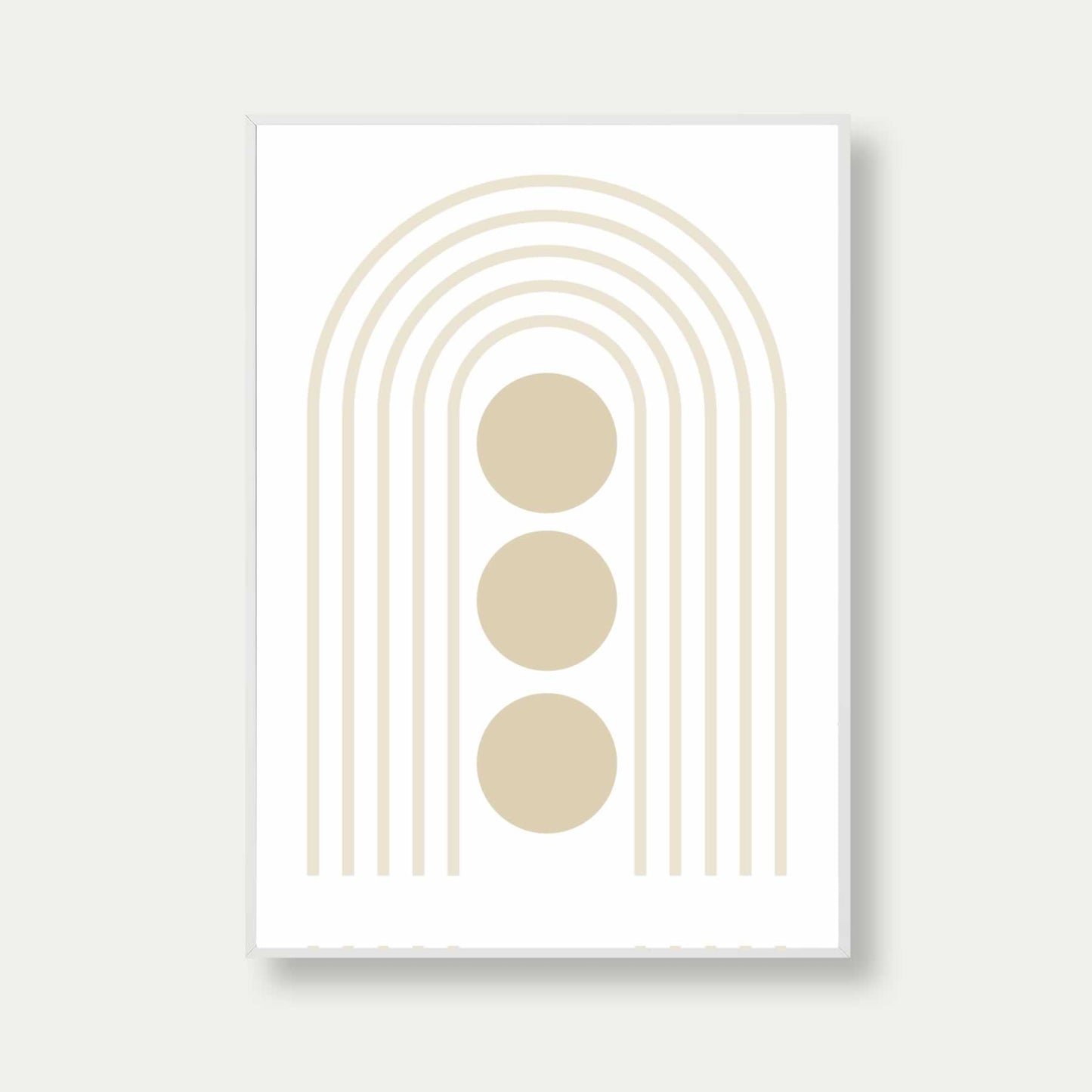 Bauhaus Poster Beige Lines No. 13 Print