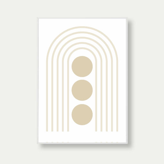 Bauhaus Poster Beige Lines No. 13 Print