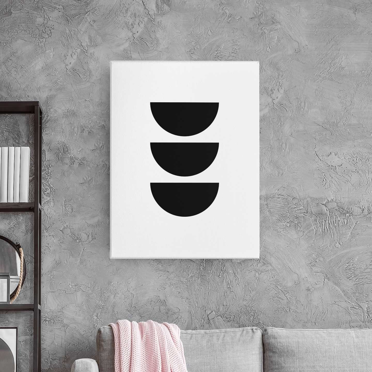 Bauhaus Print Circles No.5 Art Print For Living Room