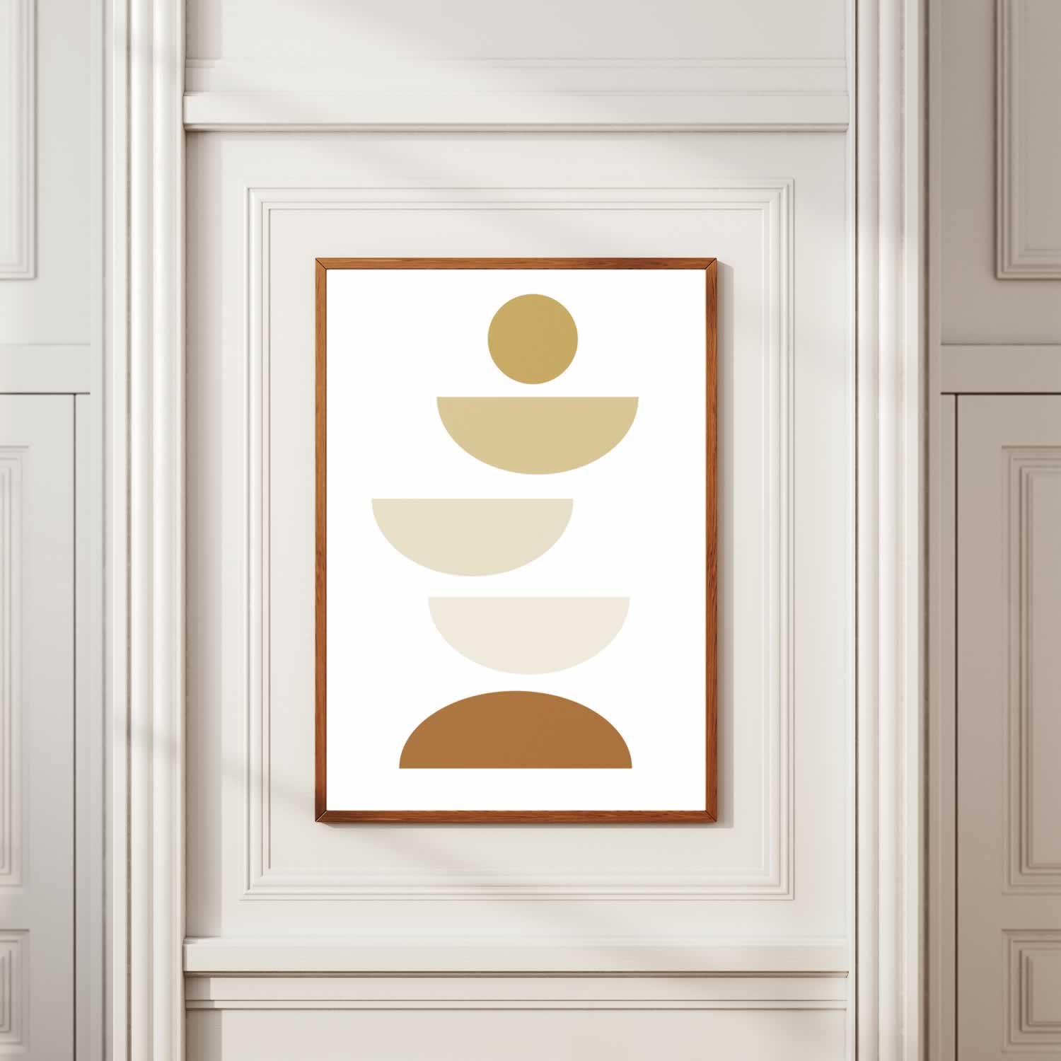 Bauhaus Beige Balance No. 14 Wall Art