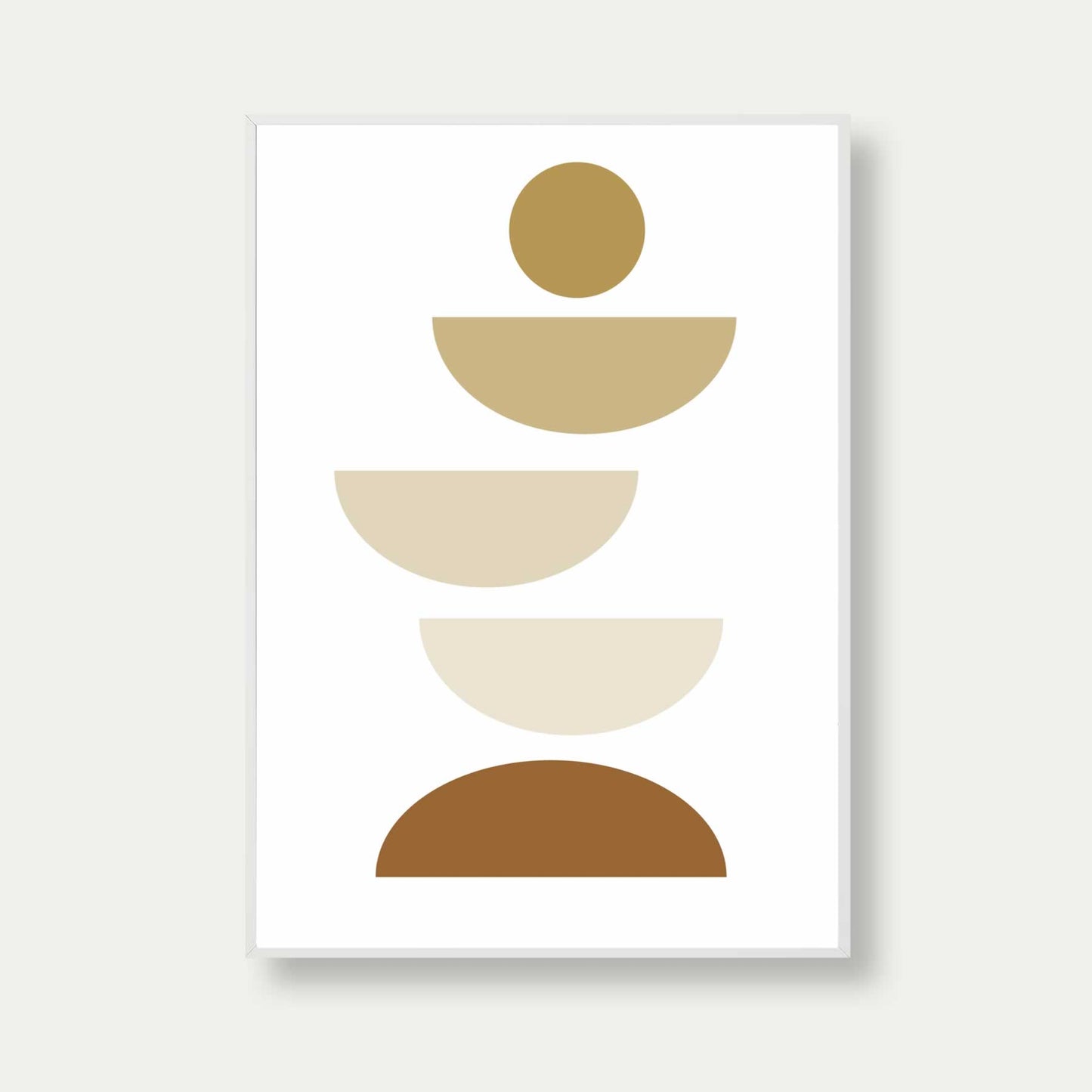 Bauhaus Poster Beige Balance No. 14