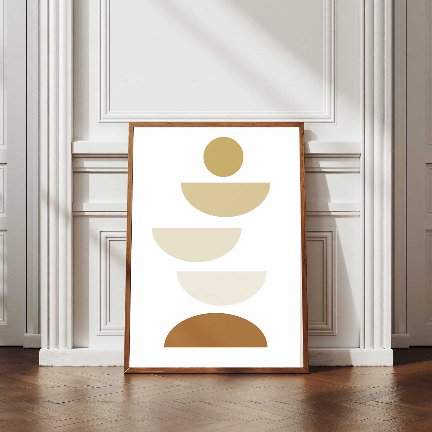 Bauhaus Beige Balance No. 14 Art Print