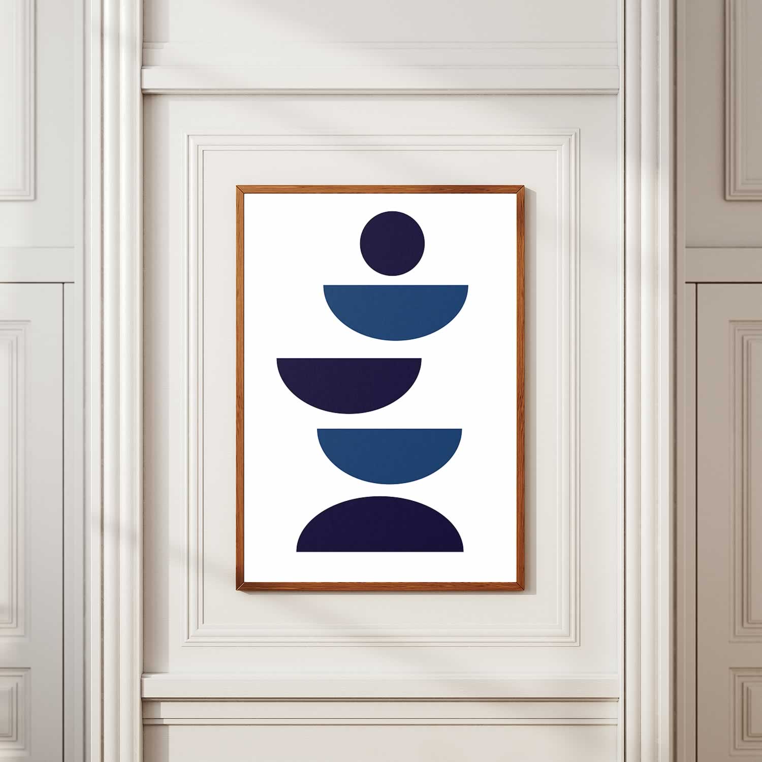 Bauhaus Blue Balance No. 14 Wall Art