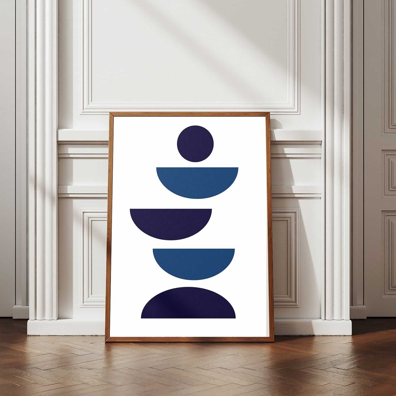 Bauhaus Blue Balance No. 14 Art Print