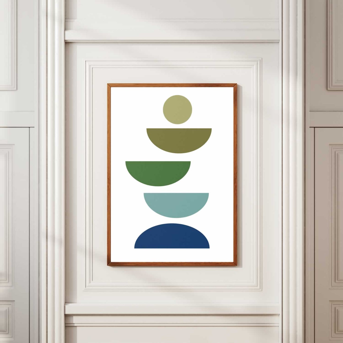 Bauhaus Greens Balance No. 14 Wall Art