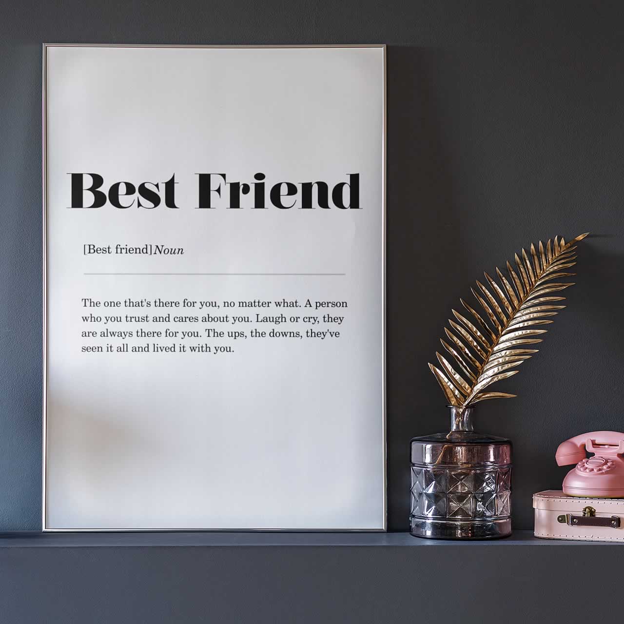 Best Friend Definition Poster