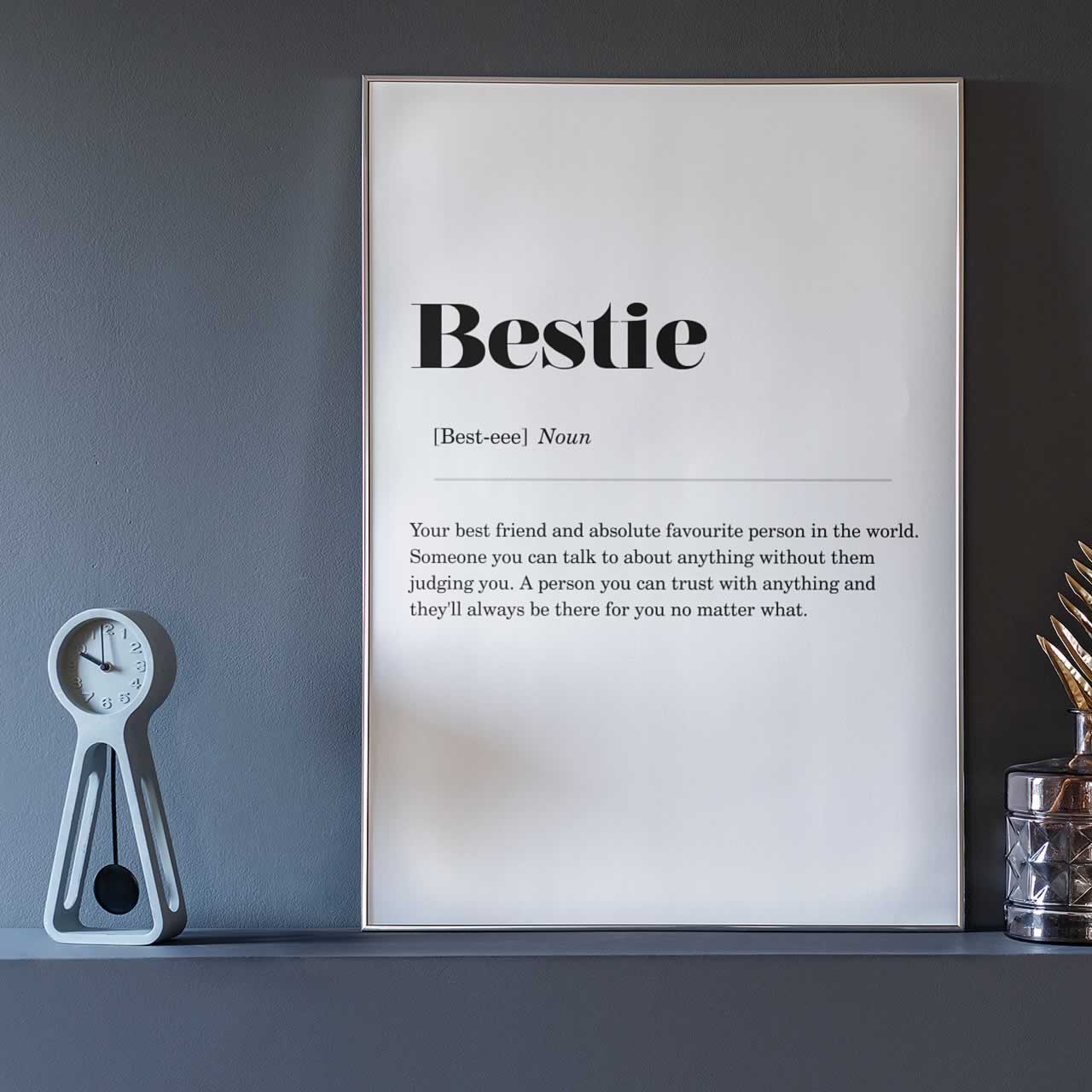 Bestie Definition Poster