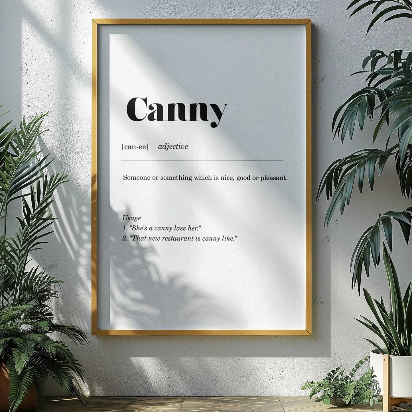 Canny Geordie Framed Print