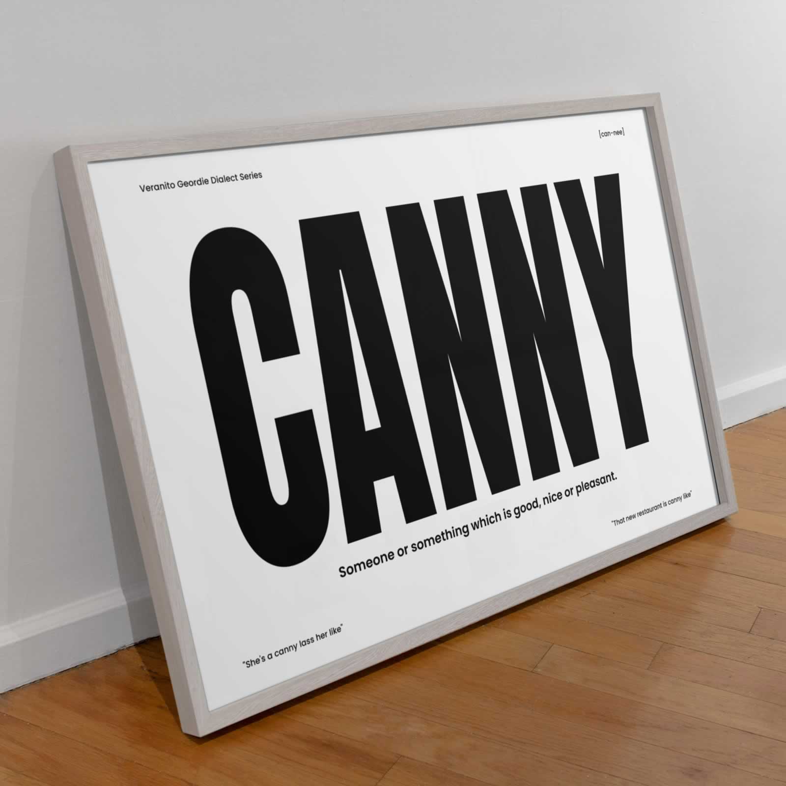 Canny Geordie Dialect Wall Art