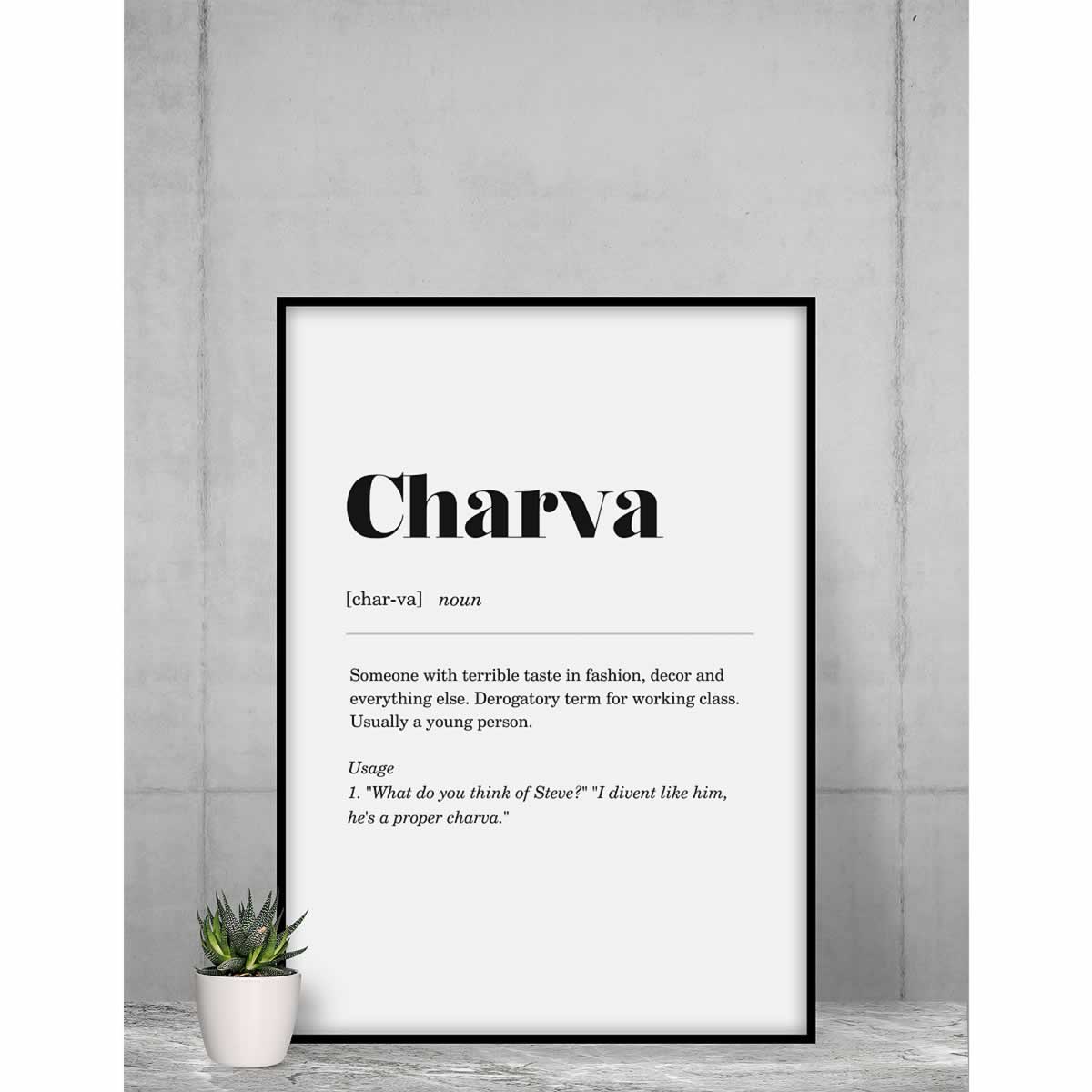 Charva Geordie Poster