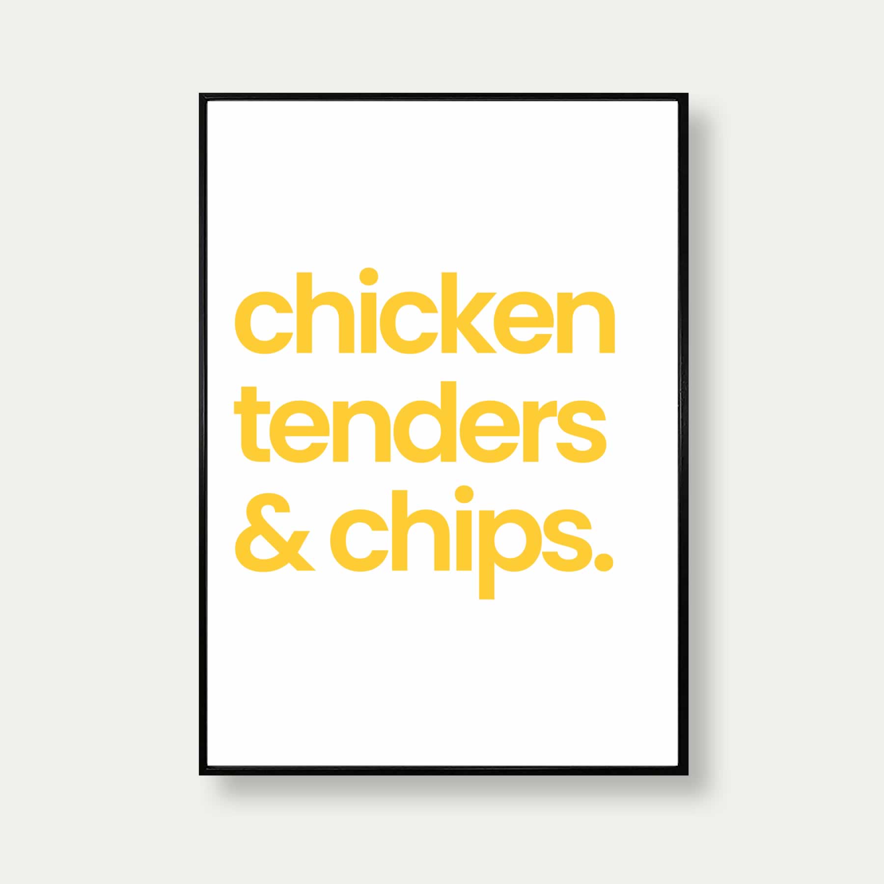 Chicken Tenders And Chips Print