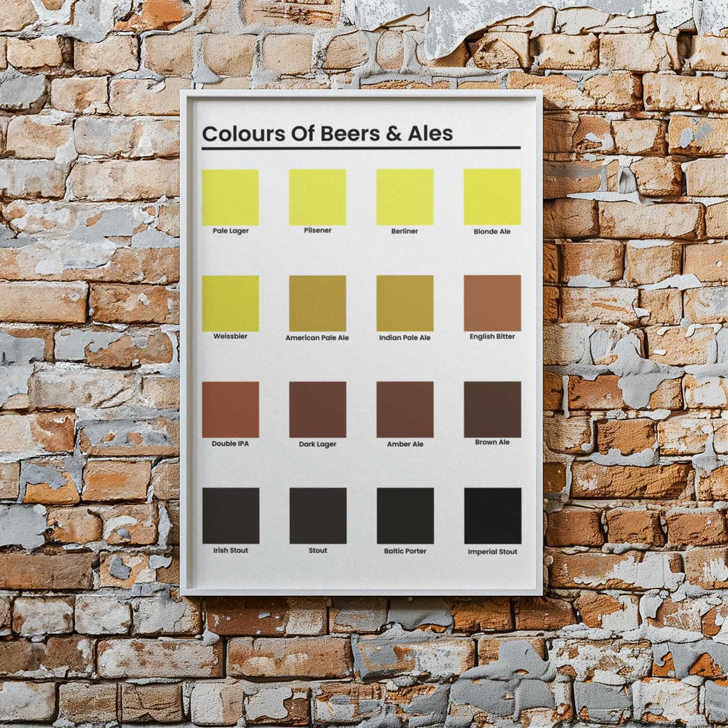 Colour Of Beer And Ale Wall Art Print