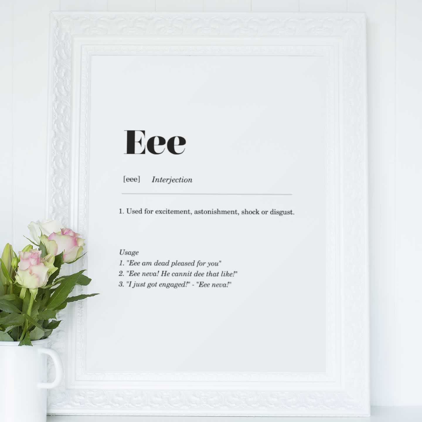 Eee Geordie definition Poster Print