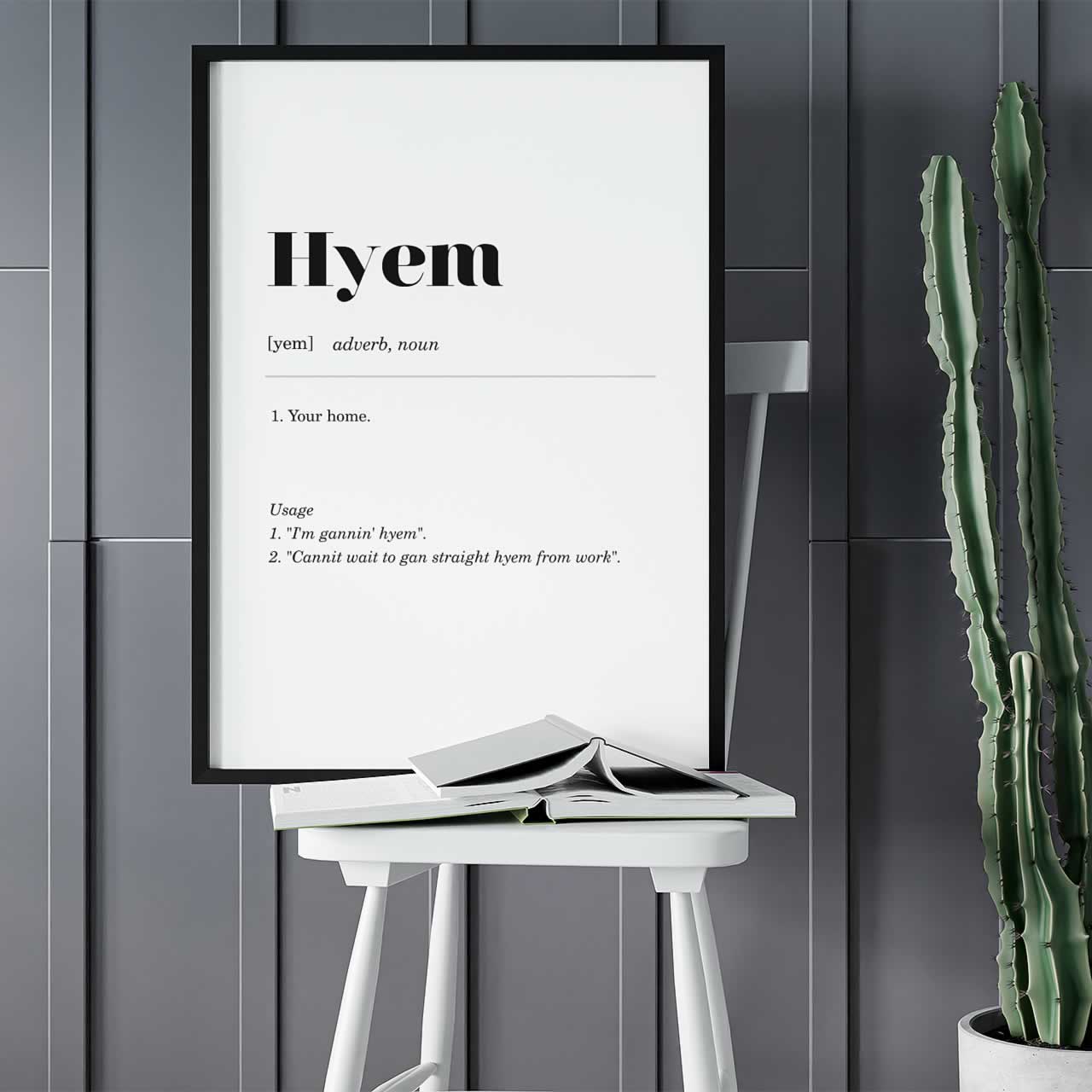 Hyem definition print