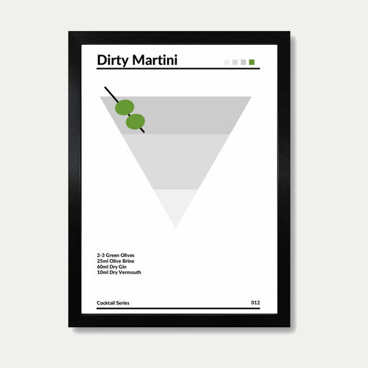 Dirty Martini Cocktail Print