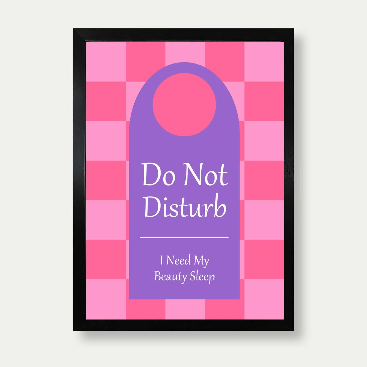 Do Not disturb print for bedroom
