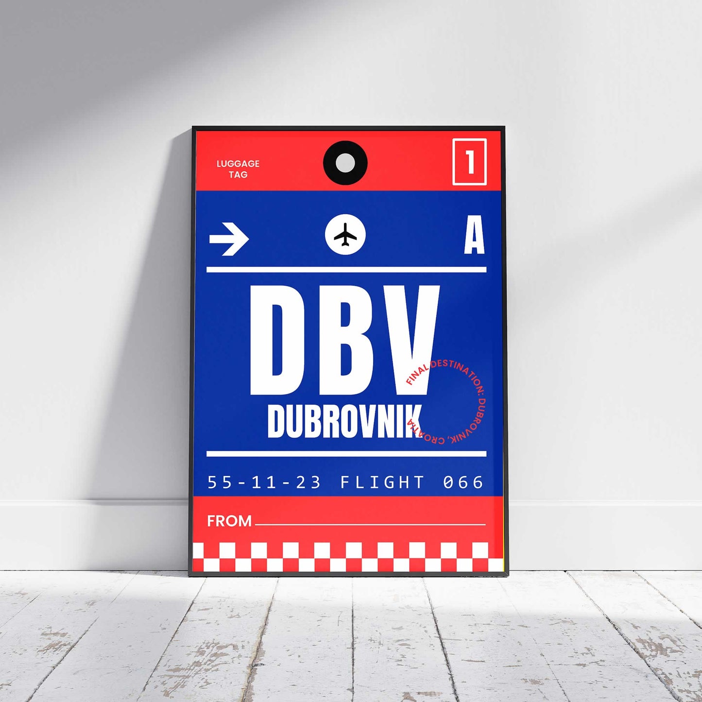 Dubrovnik Luggage Tag Travel Wall Art