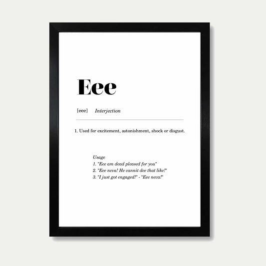 Eee Geordie Definition Print