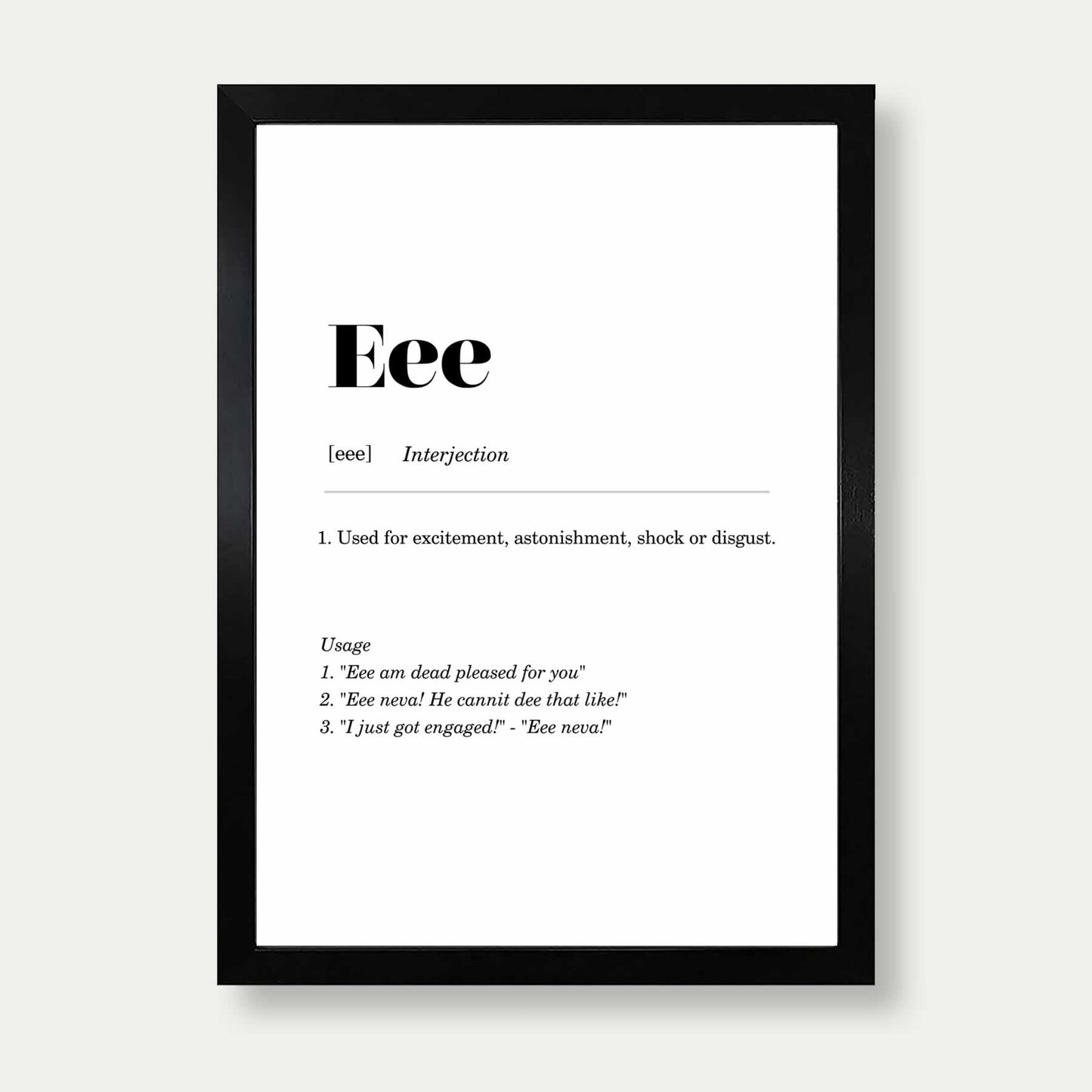 Eee Geordie definition Print