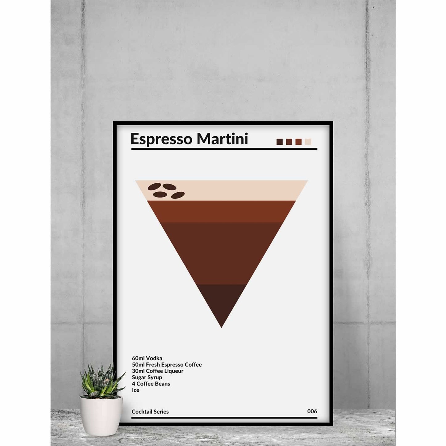 Espresso Martini Cocktail Wall Art
