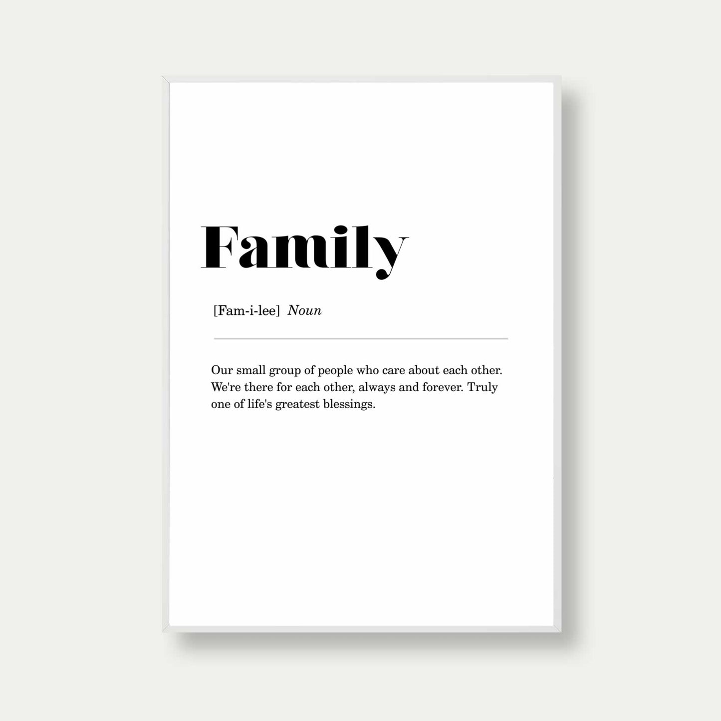 Family Definition Poster Print