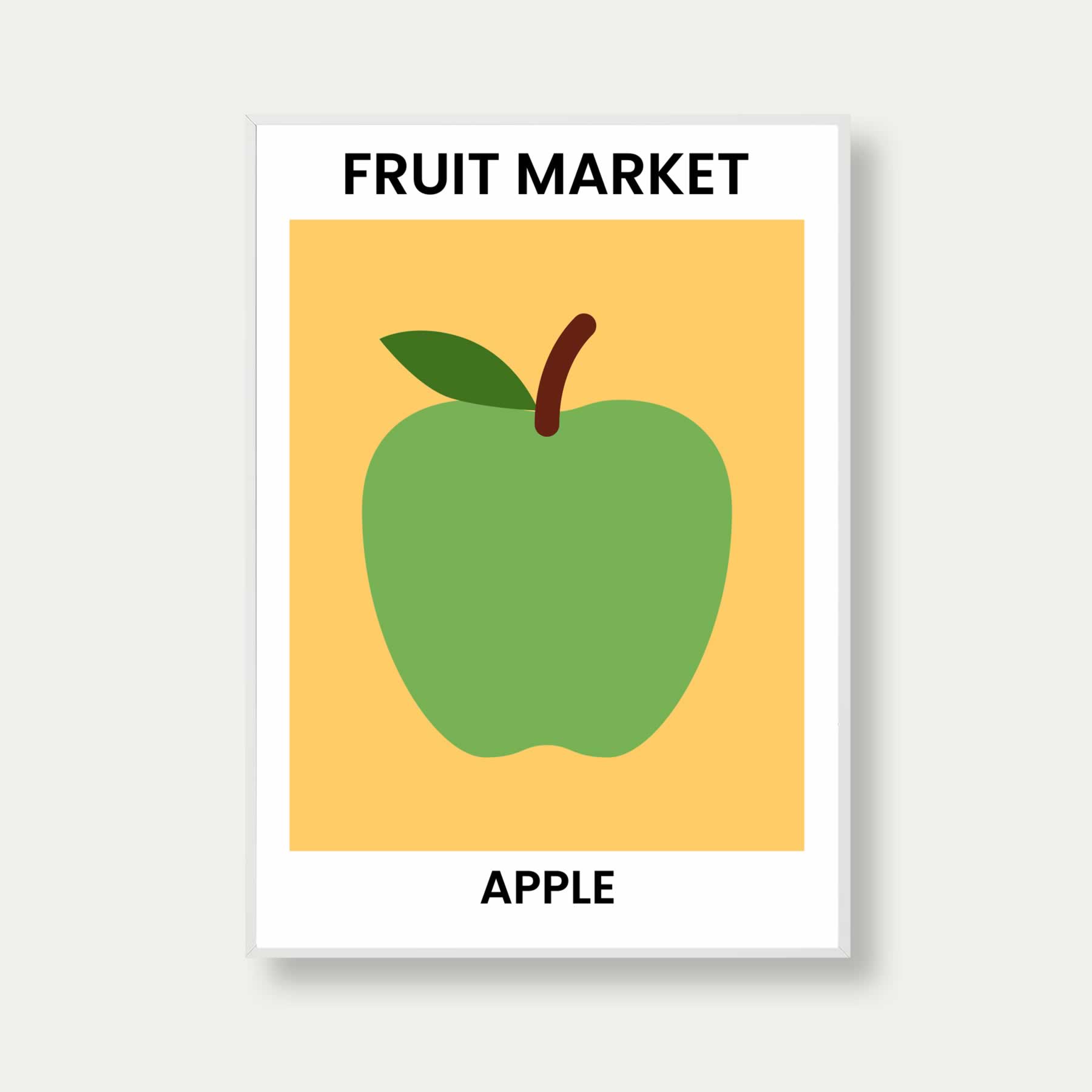 Fruit Market Green Apple Print