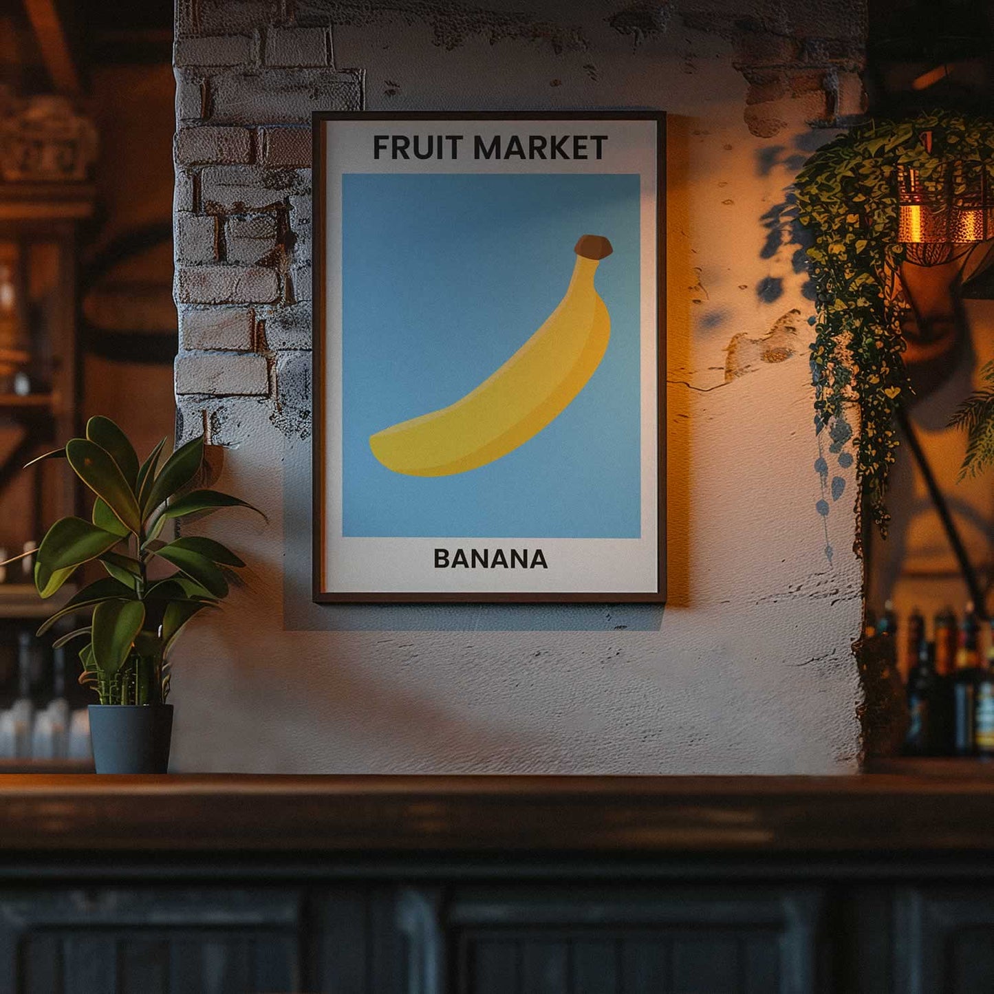 Fruit Market Banana Wall Art