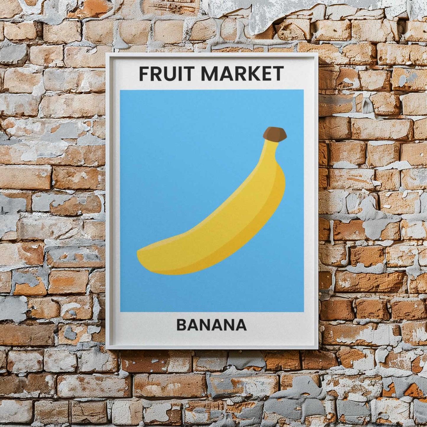 Fruit Market Banana Kitchen Wall Art