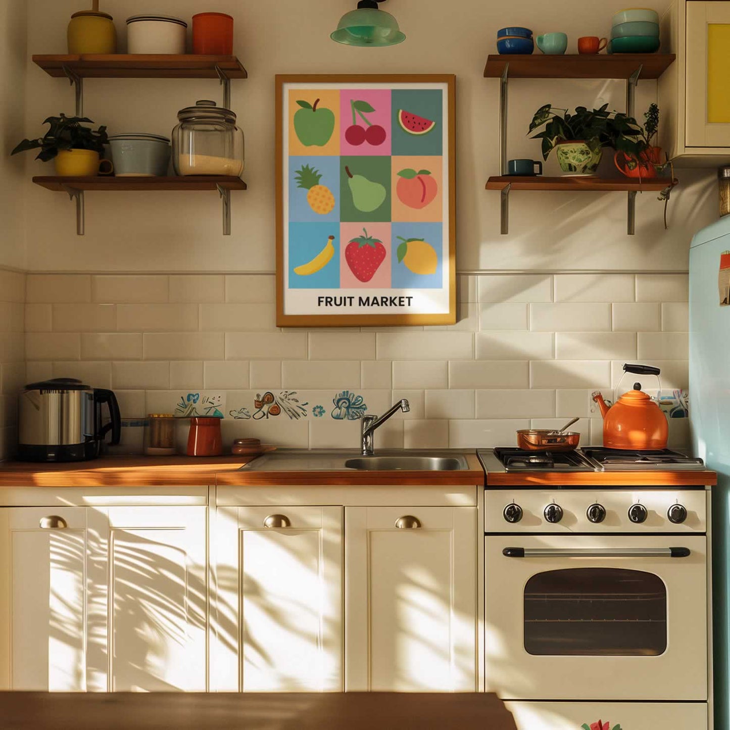 Fruit Market Fruits Collection Kitchen Print