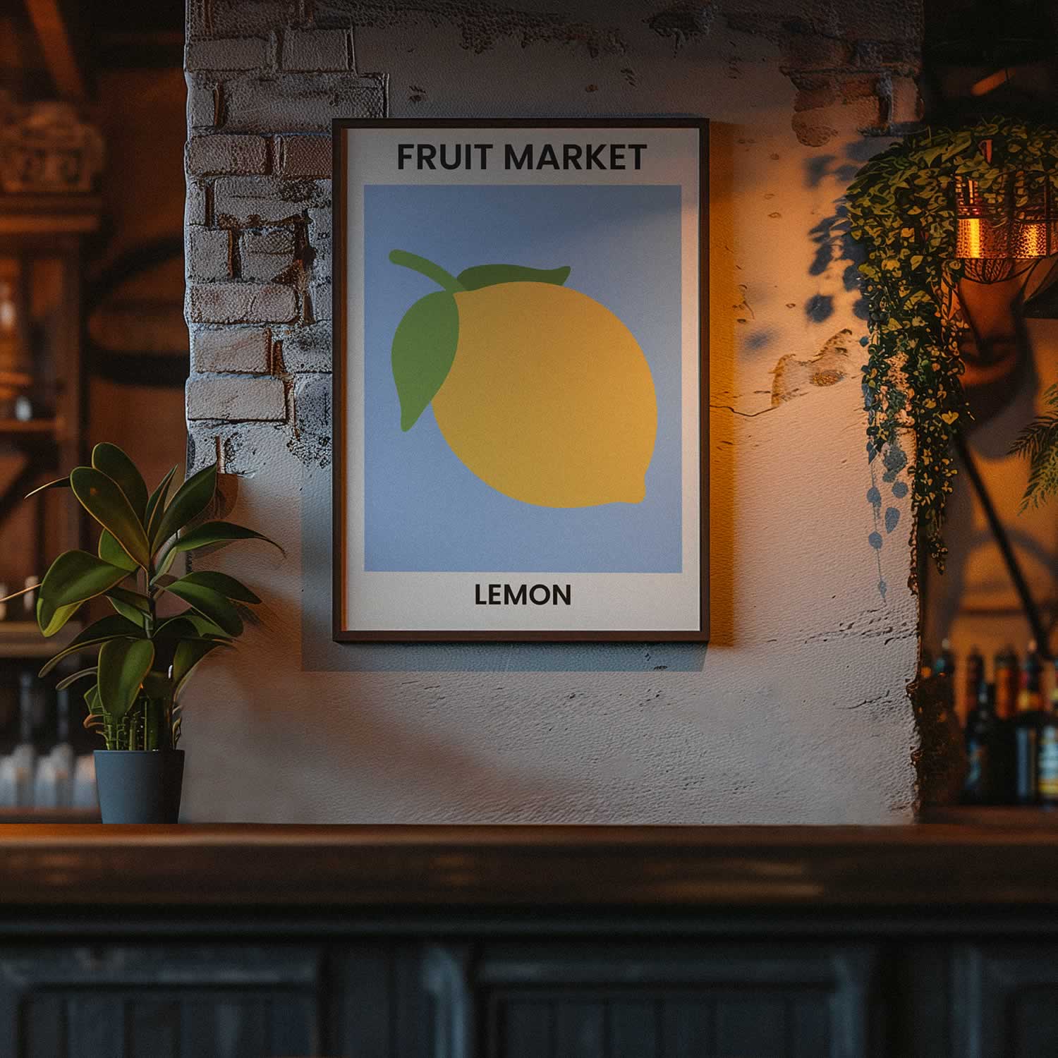 Fruit Market Lemon Wall Art