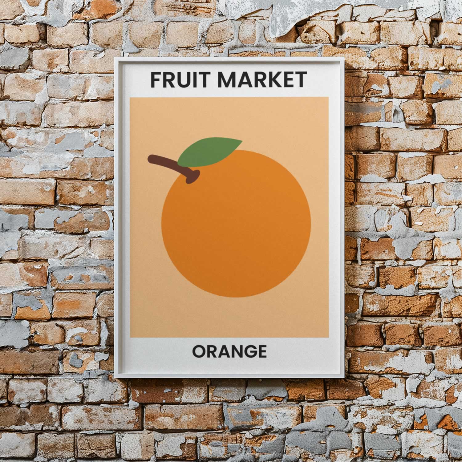 Fruit Market Orange Wall Art