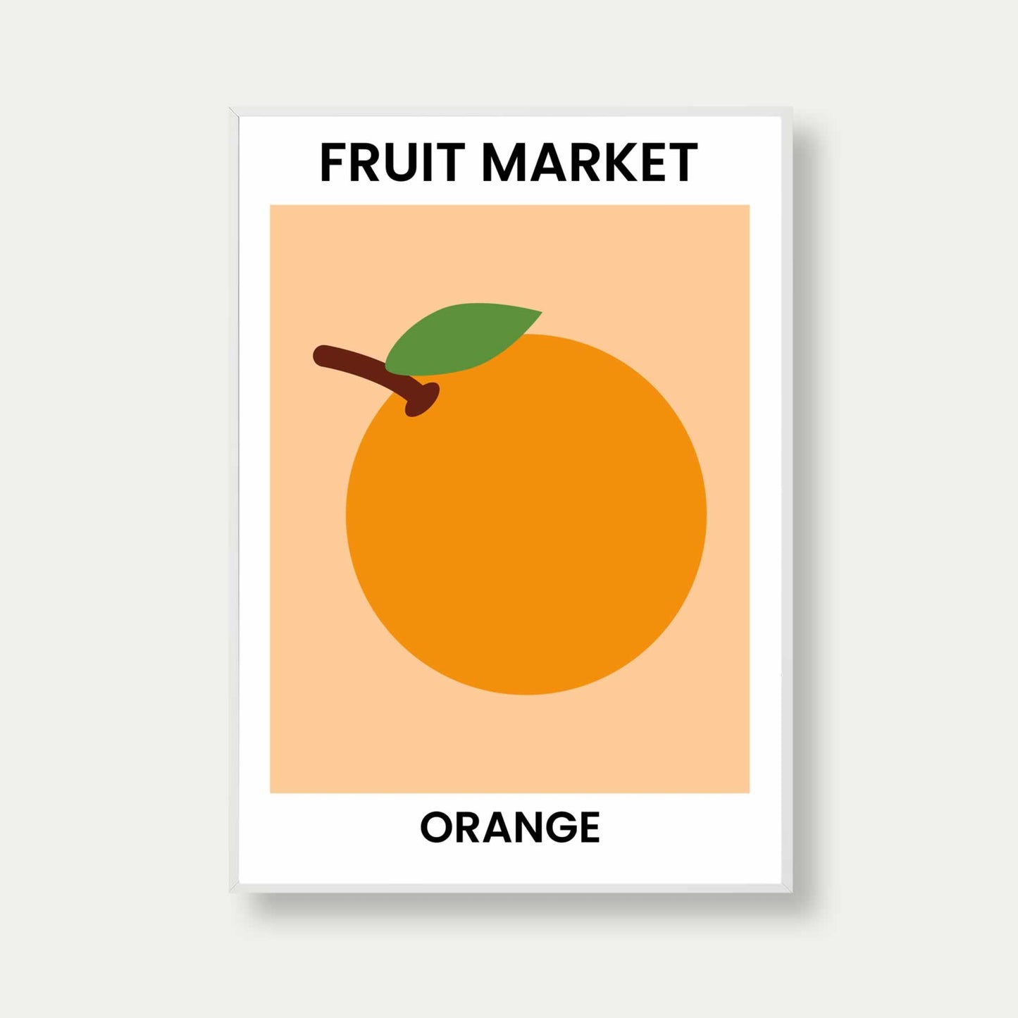 Fruit Market Orange Print