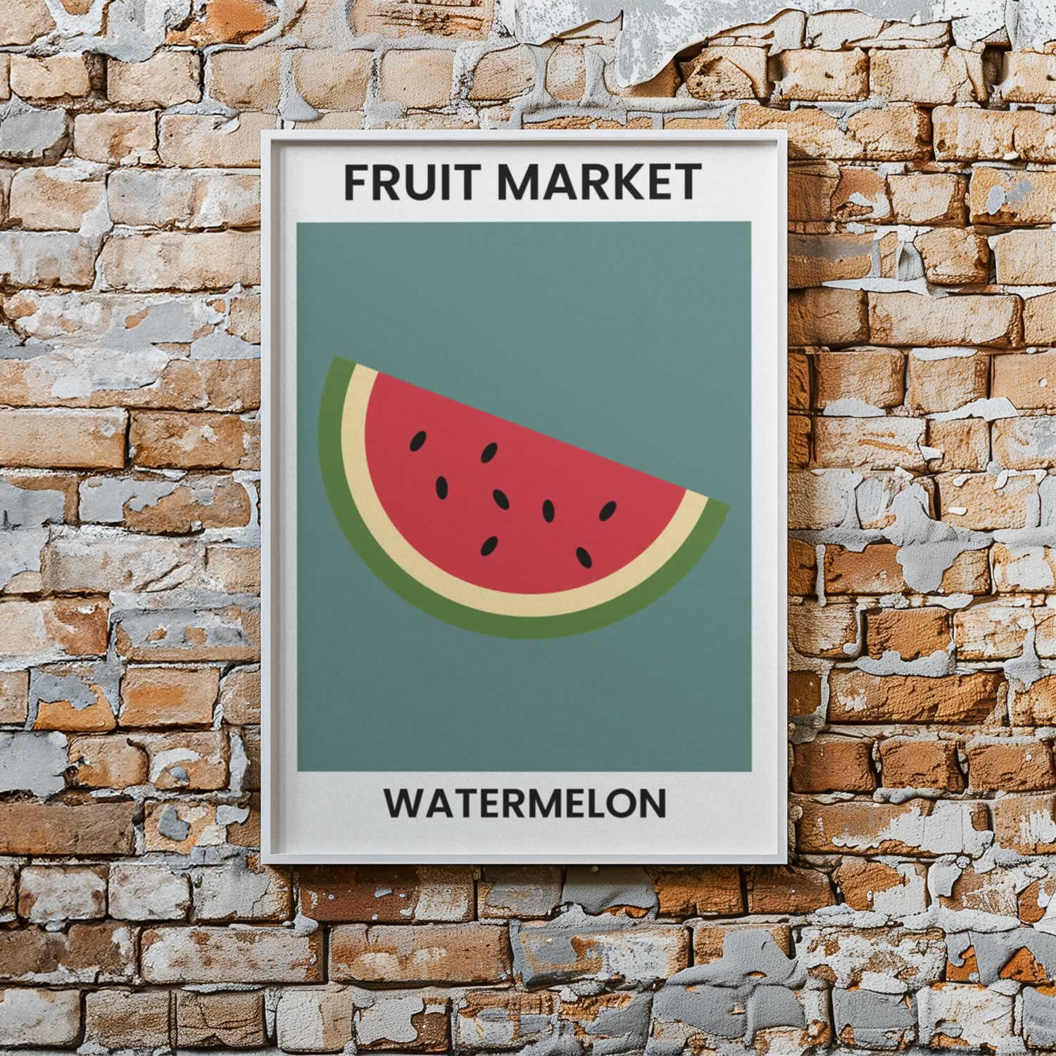 Fruit Market Watermelon Poster