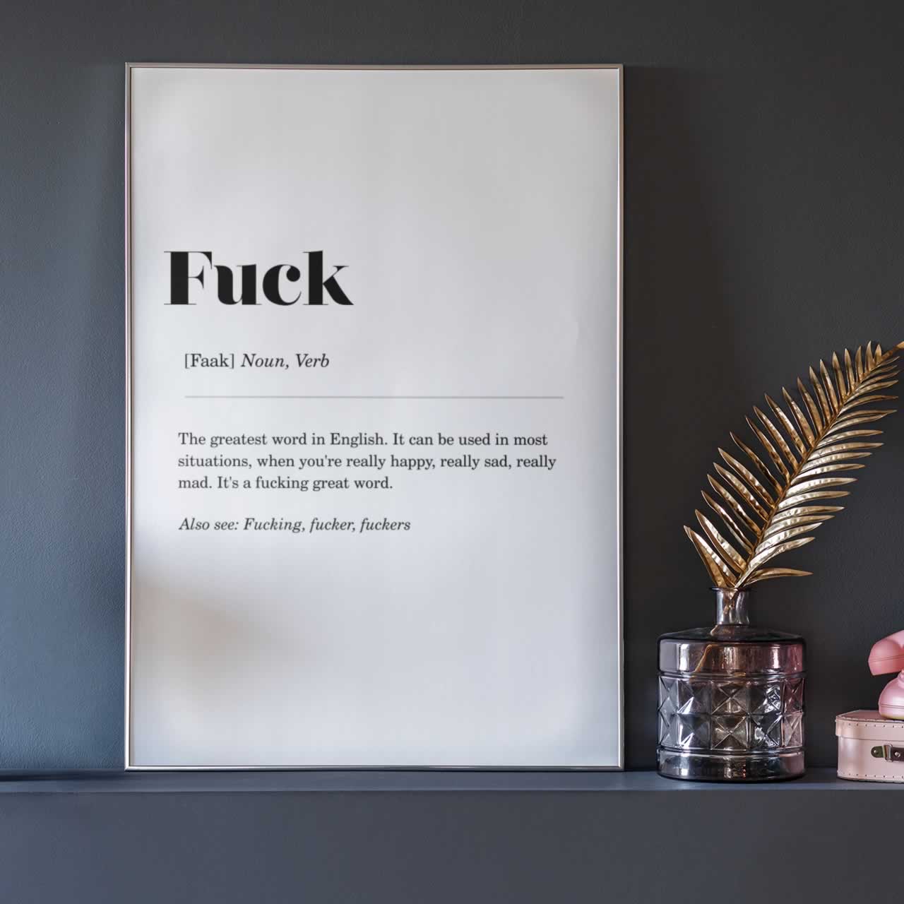 Fuck Definition Print