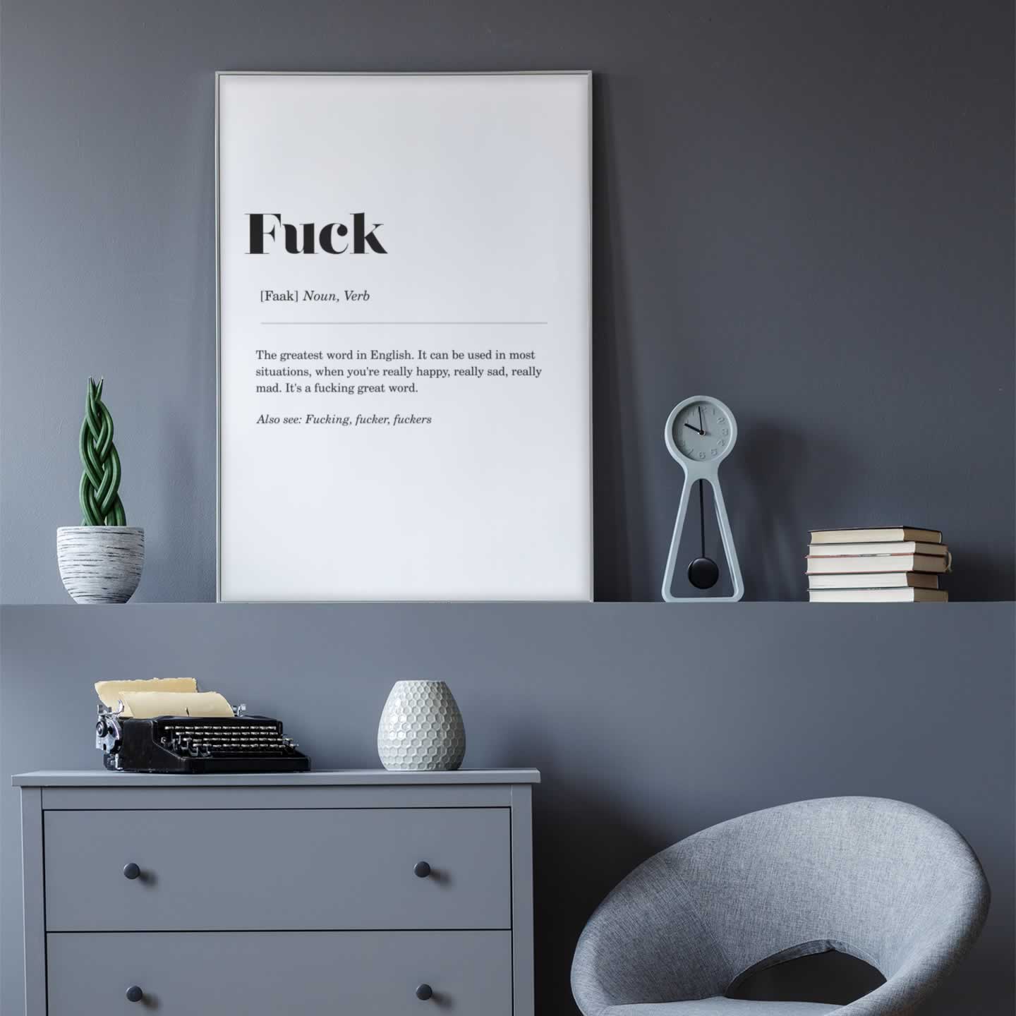 Fuck Funny Definition Poster