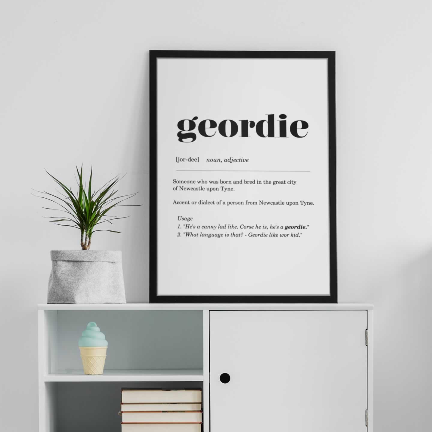 Geordie Definition Wall Art