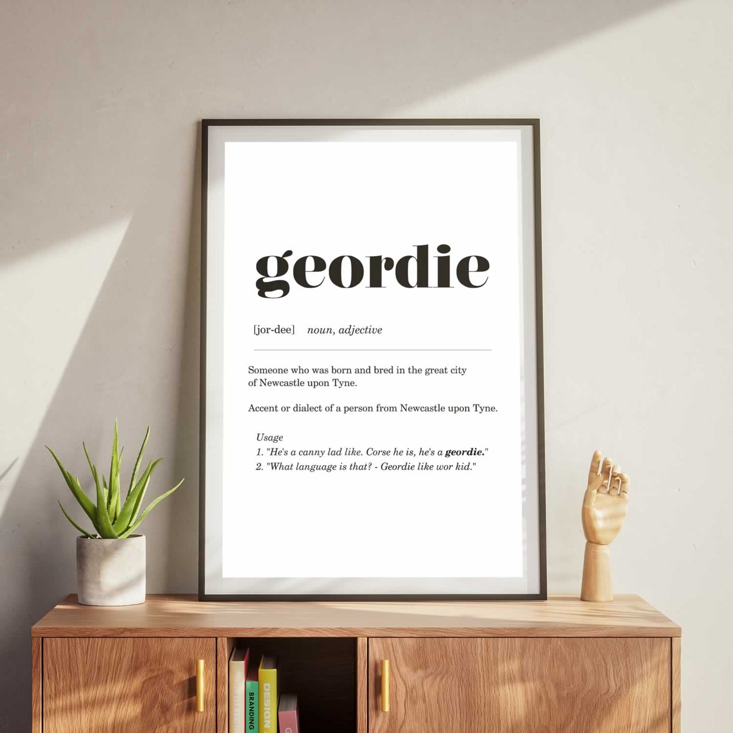 Geordie Definition Print For Newcastle House