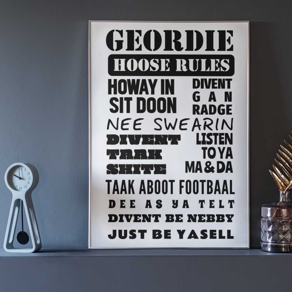 Geordie Prints Made In Newcastle