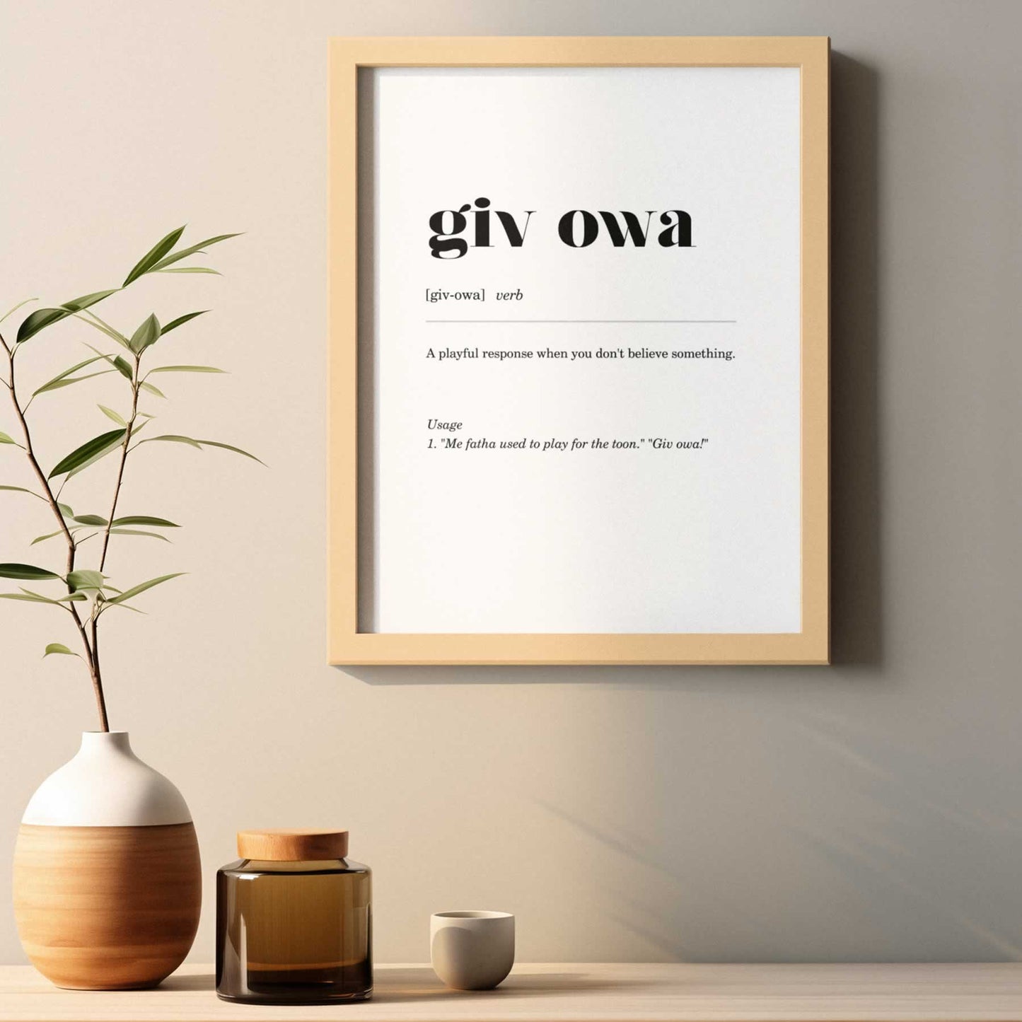 Giv Owa Newcastle Print