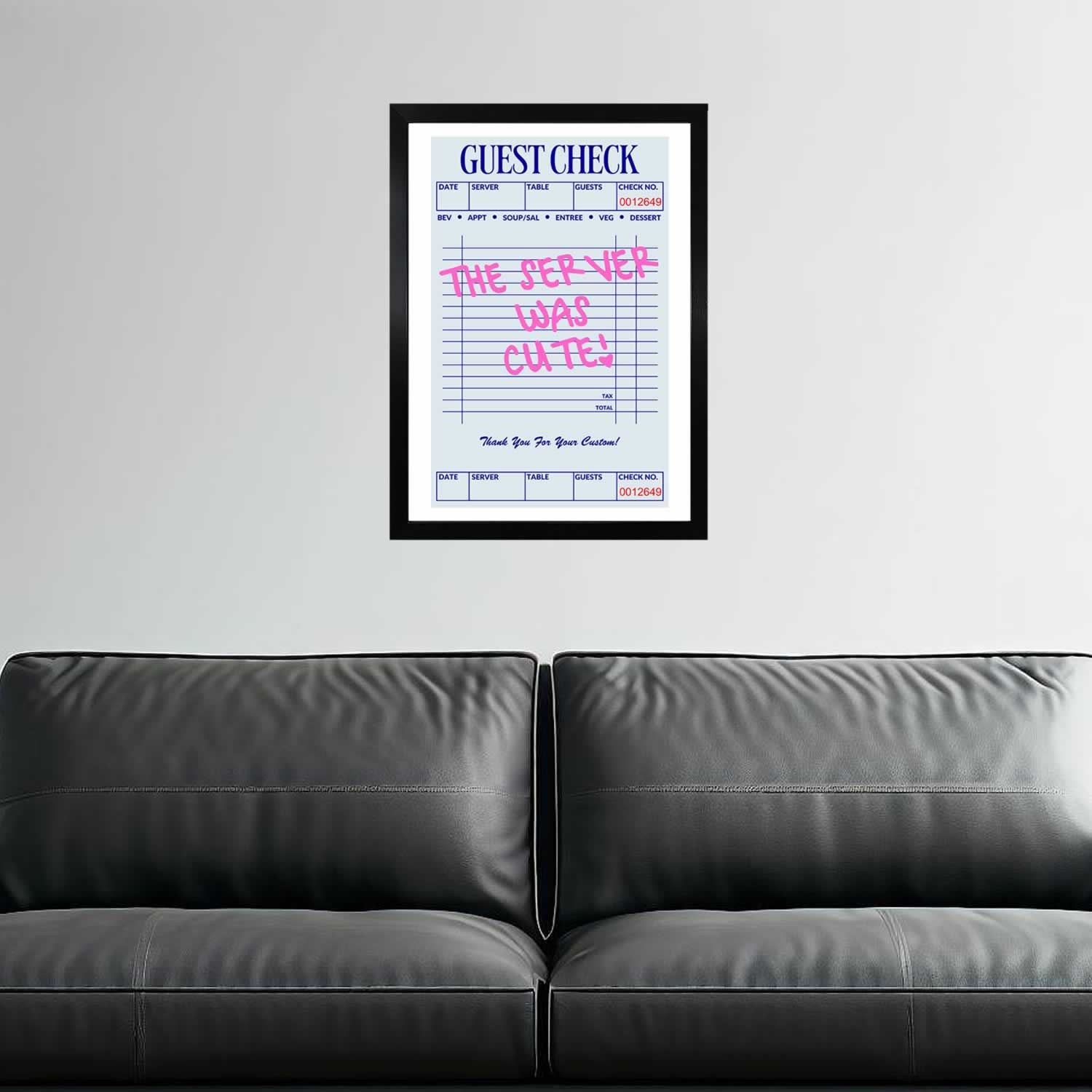 Guest check Poster Print