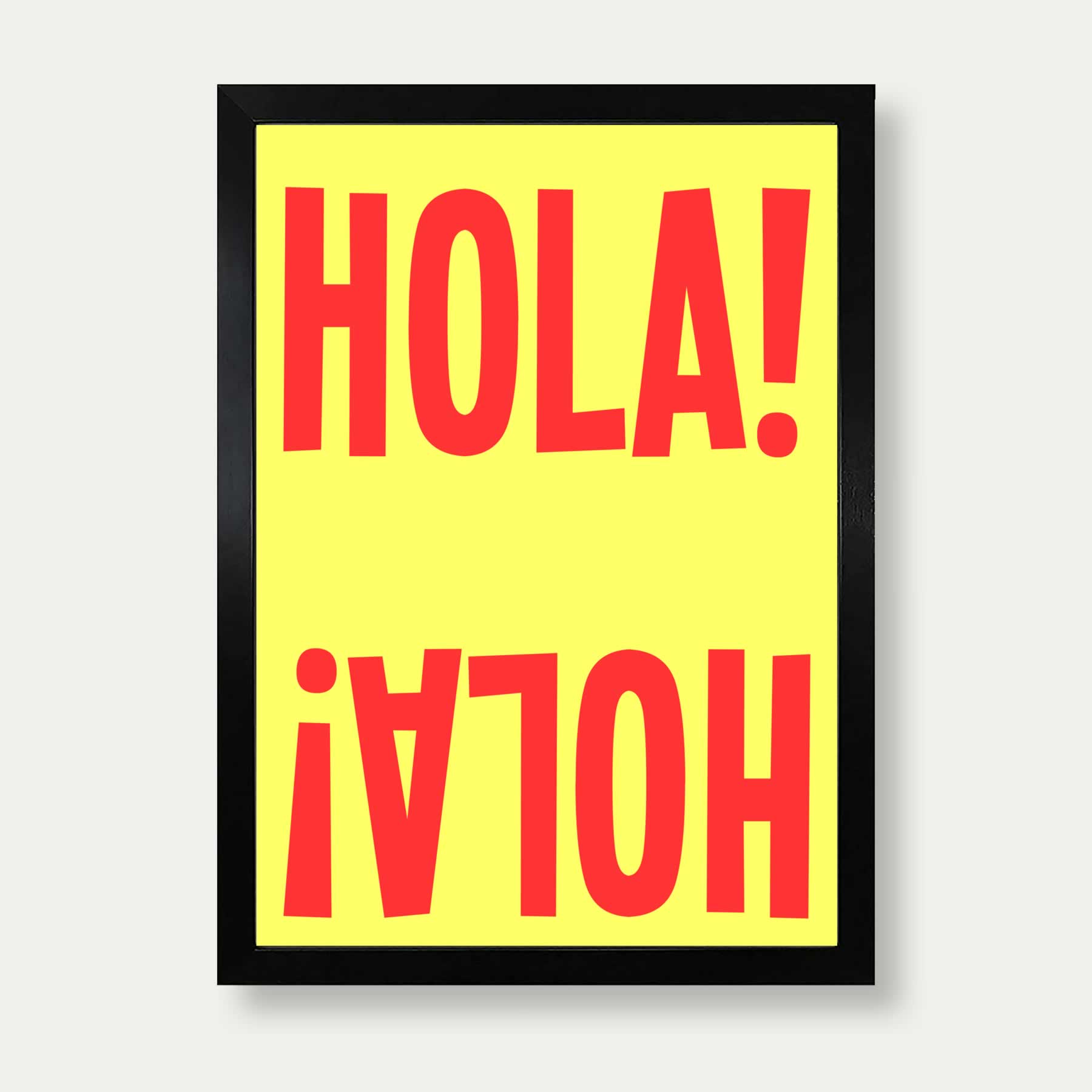 Hola Print Spanish Wall Art